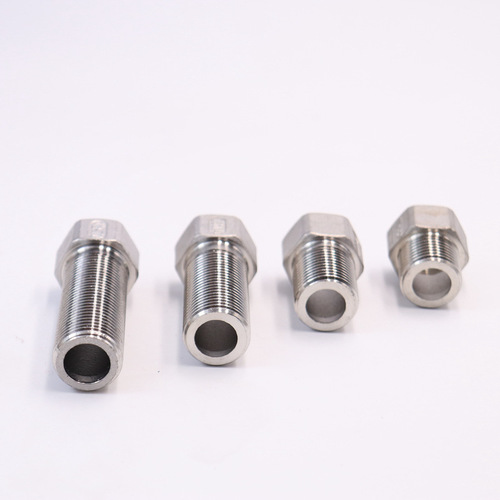 304 stainless steel direct extension fitting for inner and outer threads, 4/6/1-inch straight through reducer hex adapter