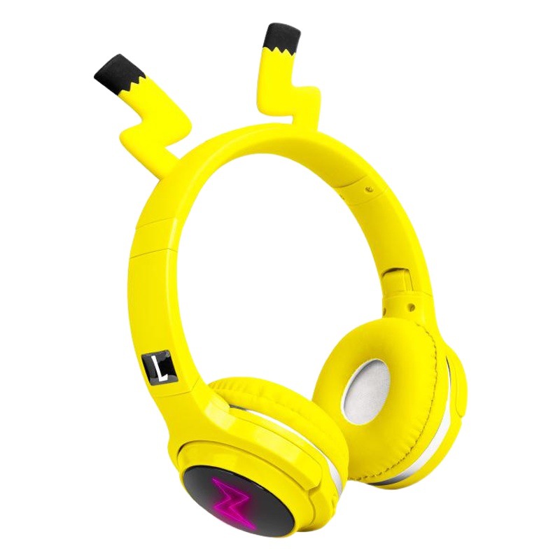 Auriculares Bluetooth de dibujos animados de comercio electrónico transfronterizo Pikachu, auriculares inalámbricos para juegos de música para niñas lindas