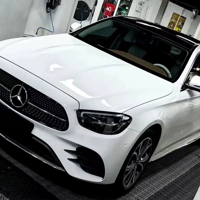 Car color change film TPU ultra-bright piano white repair gloss white full car color change wrap film paint surface car wrap film (Auto Color Change Film) - tpu-piano-white-152m-17m