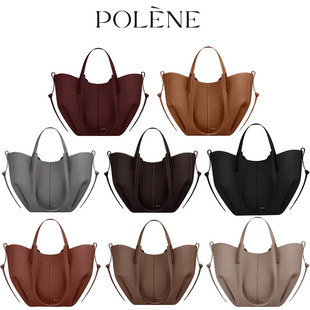 Cross-Border Polene Wing Bag New Cyme Polene Cowhide Tote Handbag Large Capacity Commuter Women's Bag
