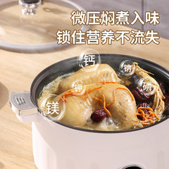 新款羅馬微壓鍋多功能一體家用雙耳燉微壓料理鍋悶燒煲湯鍋不粘鍋
