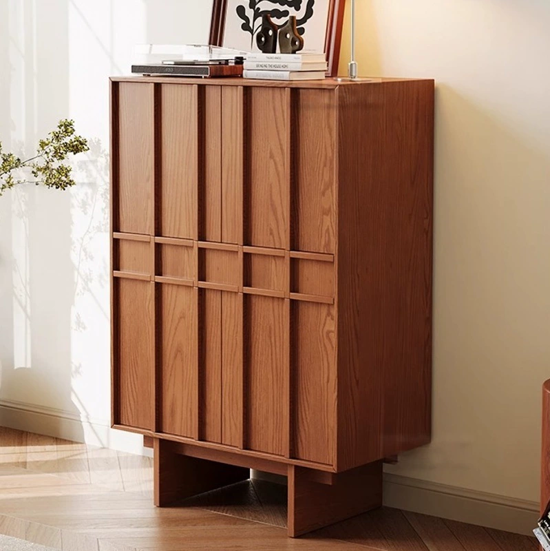 Шкаф из цельного дерева с каркасной линией, высокий стиль, средневековый ретро-шкаф для хранения с ящиками, шкаф для хранения вещей в гостиной, вестибюле B&B