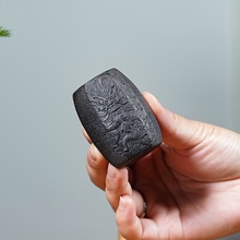 紫砂盖置龙凤金蟾茶宠茶玩可养摆件茶壶盖碗托架茶道配件