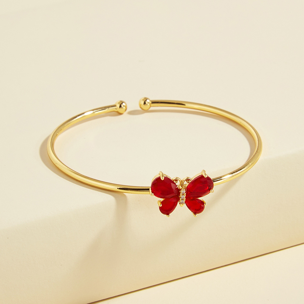Copper Material Copper Butterfly Bangle