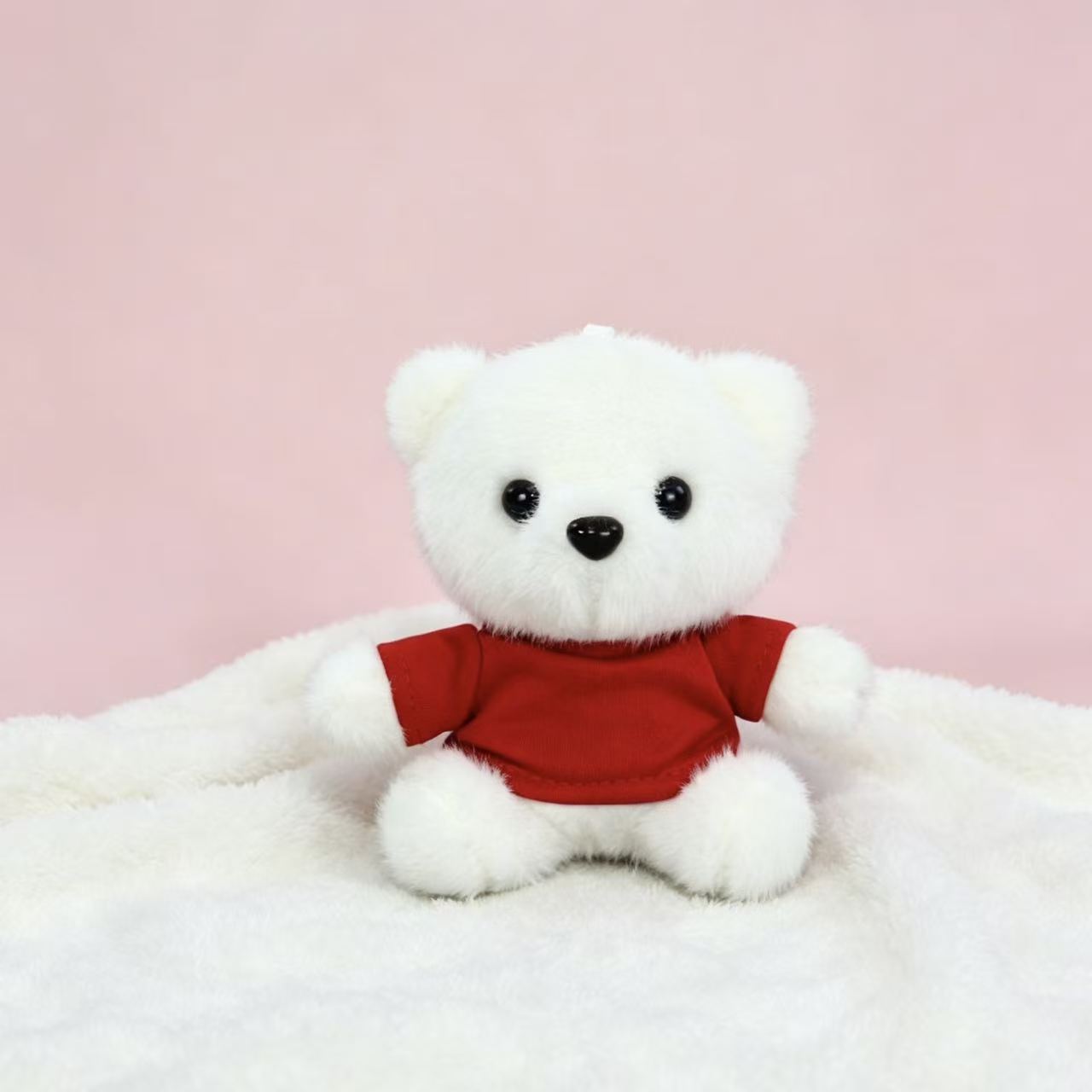 Vestido osos llaveros muñecas de peluche camisetas pantalones mochila colgante pequeño regalo colgante muñeca de peluche