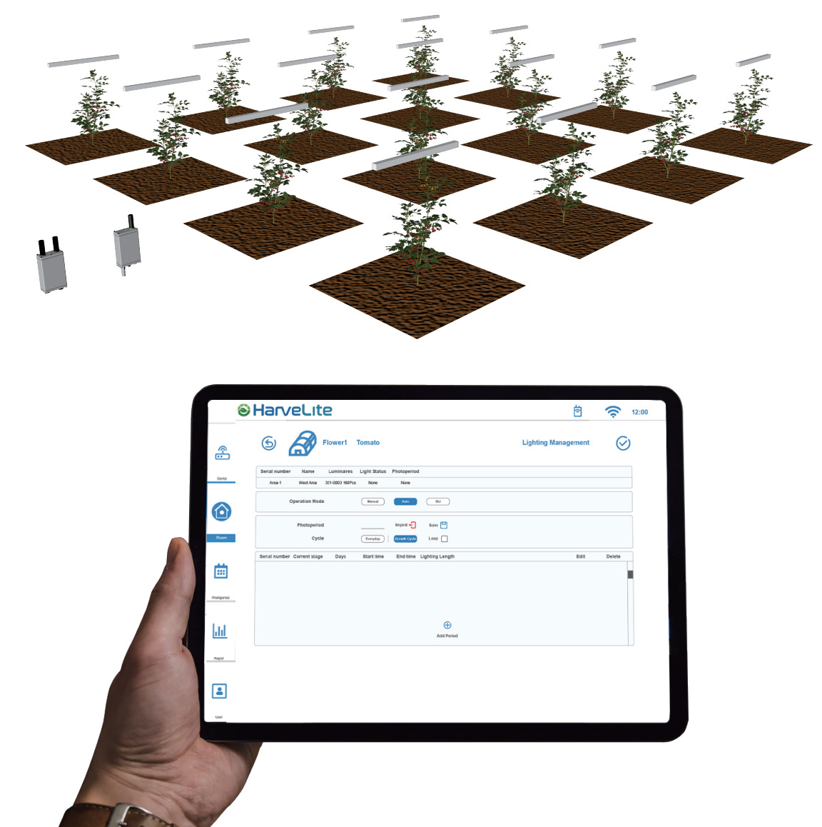 现货供应zigbee智慧农业温室植物灯 灯光管理控制系统