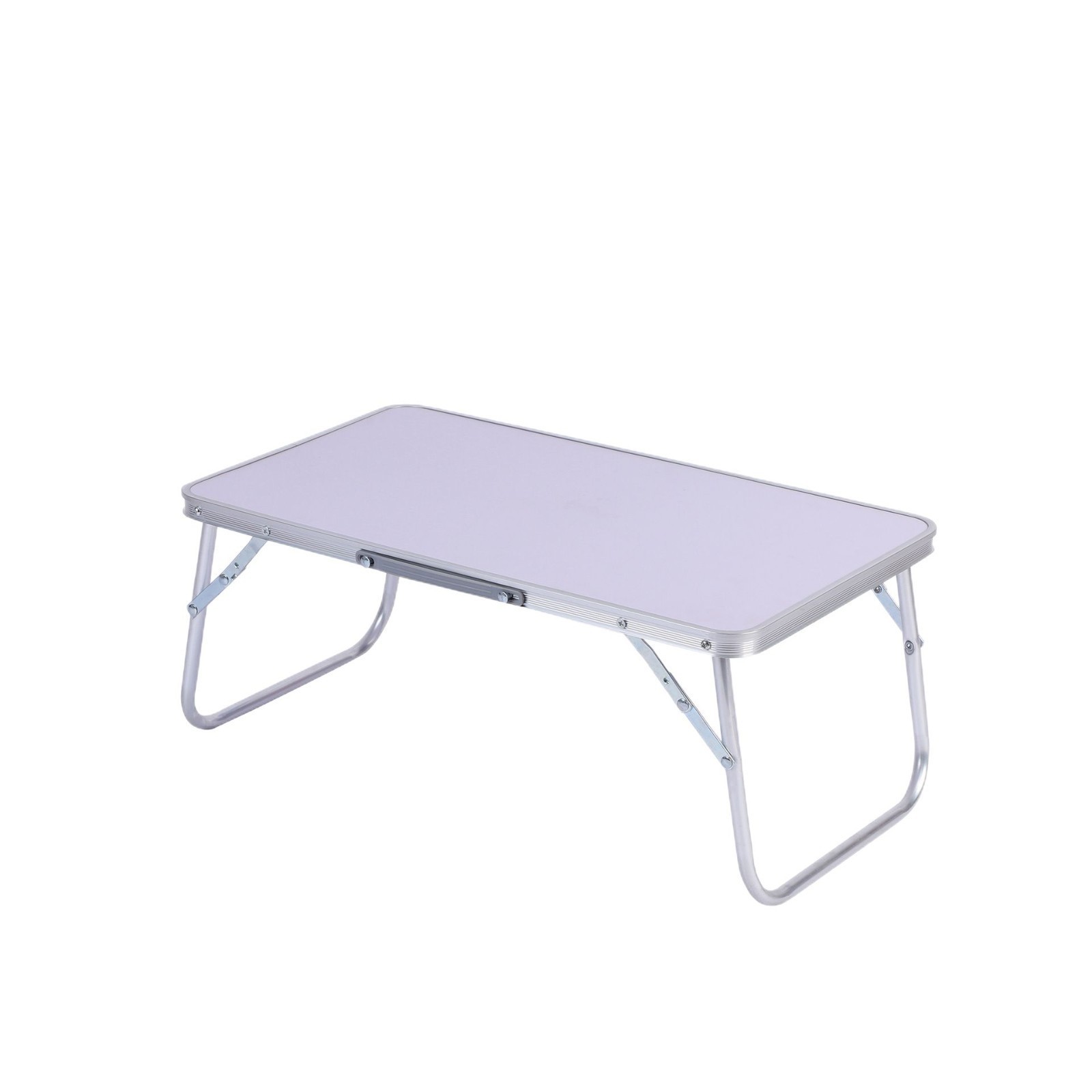 Aleación de aluminio mesa para computadora portátil cama mesa plegable de doble uso mesa perezosa dormitorio de estudiantes mesa de estudio fábrica al por mayor