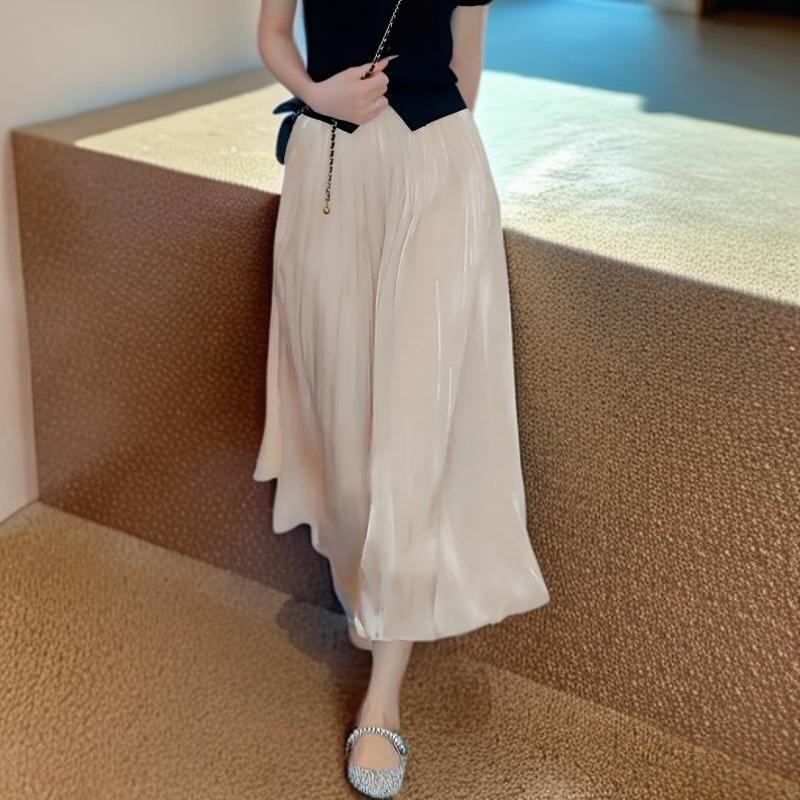 爆款女装八分裙裤女款爆款2025新款琉璃纱小个子高腰网红裙裤子薄