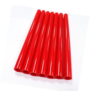 Red Flame Retardant Abs Air Sampling Tube Dn20 Insulation Flame Retardant Pipe Fittings Abs Pipe Abs Plastic Pipe