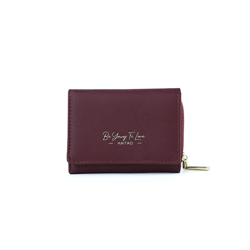 Nueva cartera de las mujeres corto plegable titular de la tarjeta 2023 verano simple transfronteriza monedero fuente fabricante