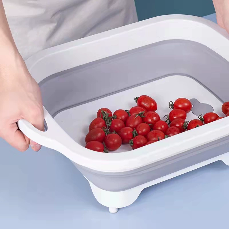 Домашняя кухонная складная разделочная доска для мытья, портативная уличная общаги разделочная доска многофункциональная складная раковина