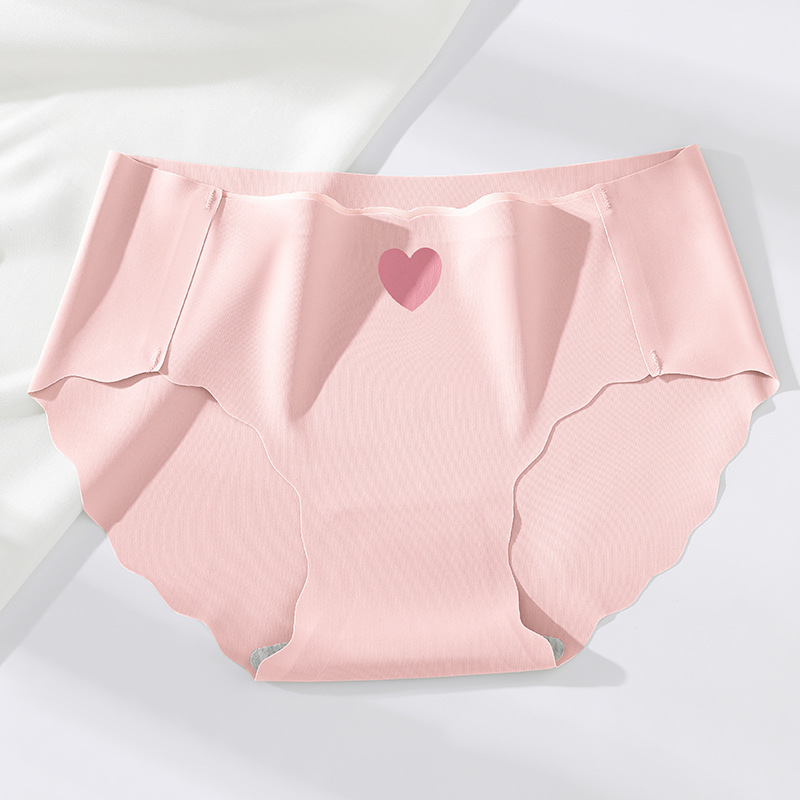 Ropa interior para mujer seda de hielo sin costuras algodón puro antibacteriano cintura media verano niñas pantalones cortos triangulares finos de gran tamaño refrescantes