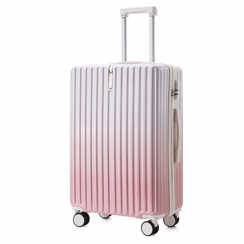 [Fábrica de selección estricta] maleta de alta belleza femenina red color gradiente varilla de tracción masculina 24 pulgadas estudiantes de gran capacidad