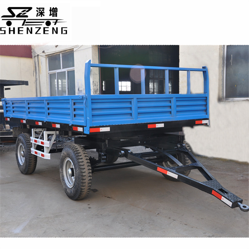 5吨自卸拖车 农用拖车 拖拉机拖斗 平板拖车 全挂车 自卸挂车