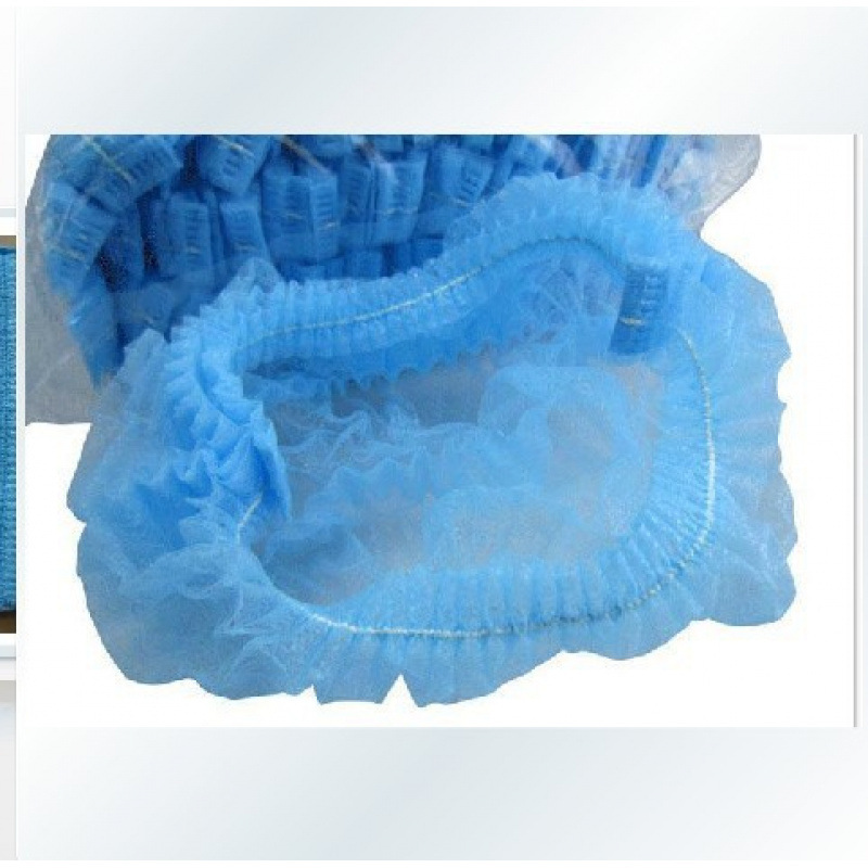 一次性帽子防尘每包100个 无纺布圆帽 条形帽 蘑菇帽 工人