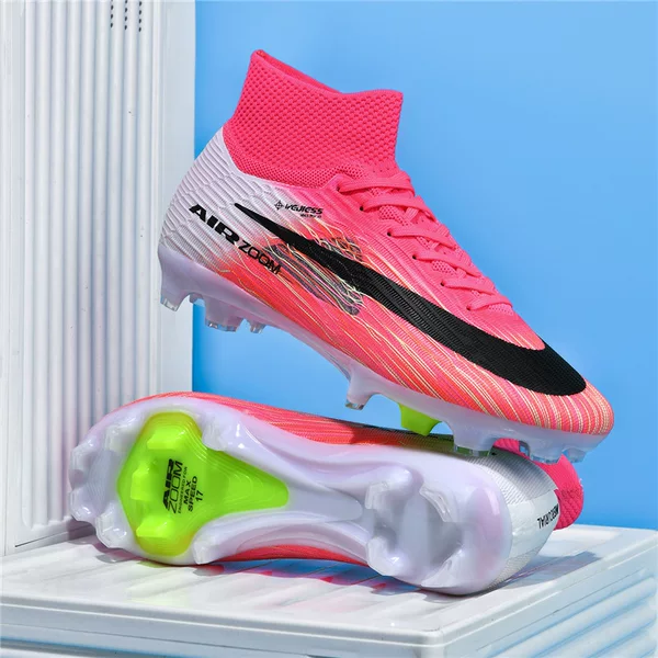 Large Size Soccer Shoes for Foreign Trade, Tf Studs for Artificial Turf, Ag Studs for Men, Women, Children, Teenagers, and Students, Sports Training Shoes