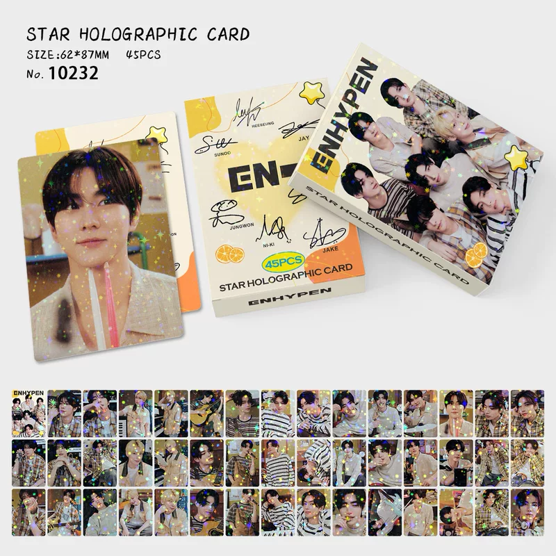 Поп selling 45 Е группы звёздных лазерных открыток KPOP звезда периферийная LOMO маленькие открытки
