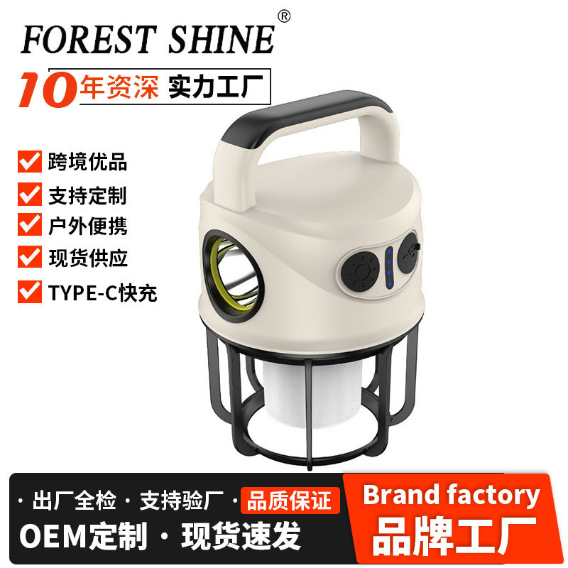 Nueva transfronteriza camping luz al aire libre emergencia luz de trabajo noche mercado puesto iluminación brillante larga resistencia iluminación LED