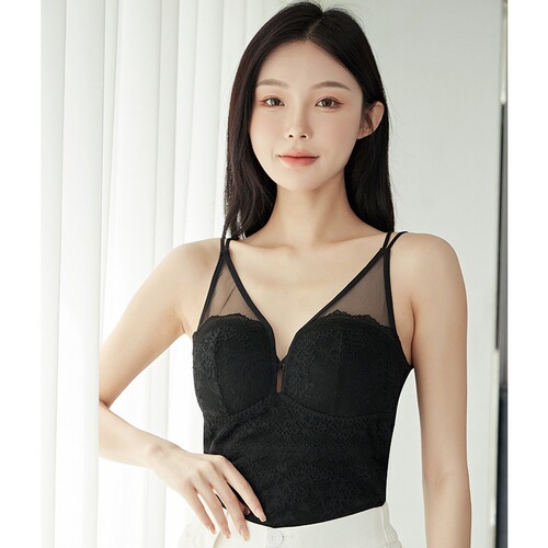 Women's winter thickened thermal underwear with velvet vest with chest pad and body shaping women's body slim vest chest support