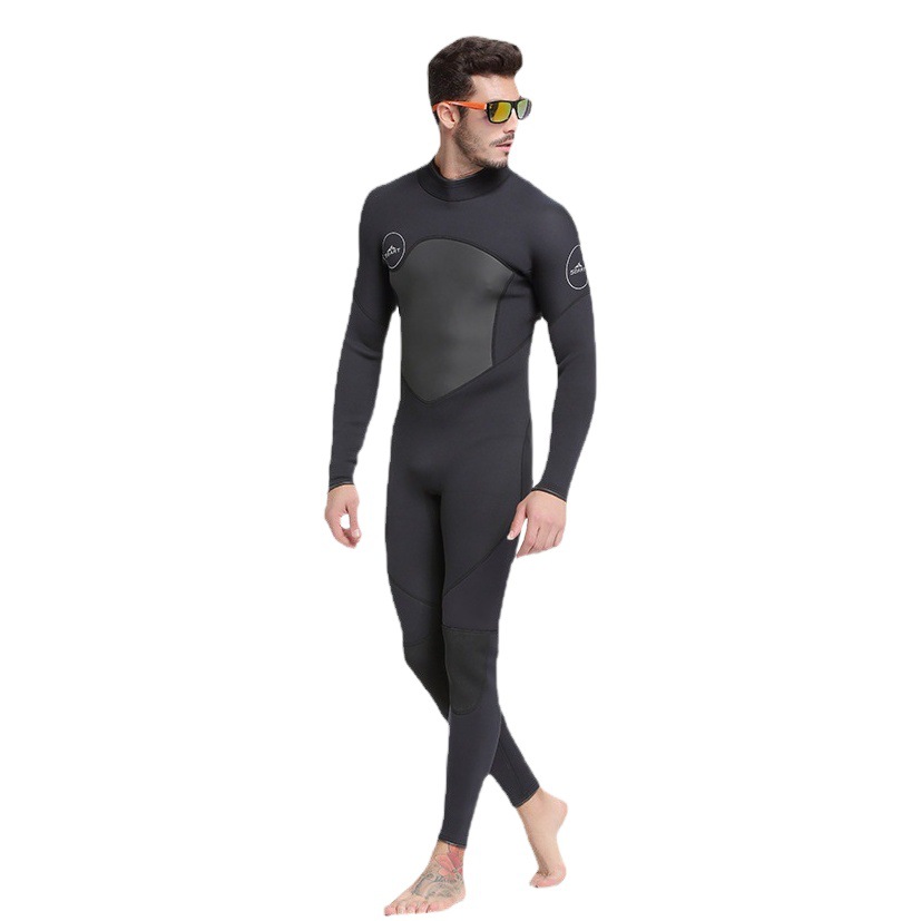 Traje de neopreno a prueba de frío de 3MM Traje de surf grueso y cálido para hombres y mujeres Traje de neopreno de manga larga de una pieza Traje de buceo profesional