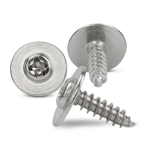 Nickel-plated cap screw with round head, washer, self-tapping screw, cross recessed, countersunk head, self-tapping screw M3/M4/M5