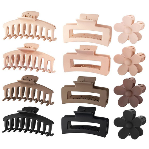 Amazon 11cm Large Plastic Sanding Hair Clip Acrylic Claw Clips Shower Hair Accessory Wholesale
