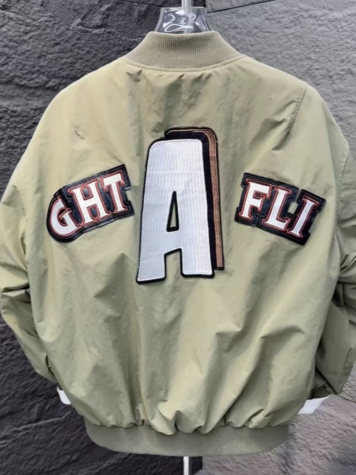 Embroidered Baseball Jersey Men's Trendy Workwear Versatile Flight Suit Jacket Jacket_voghion.com