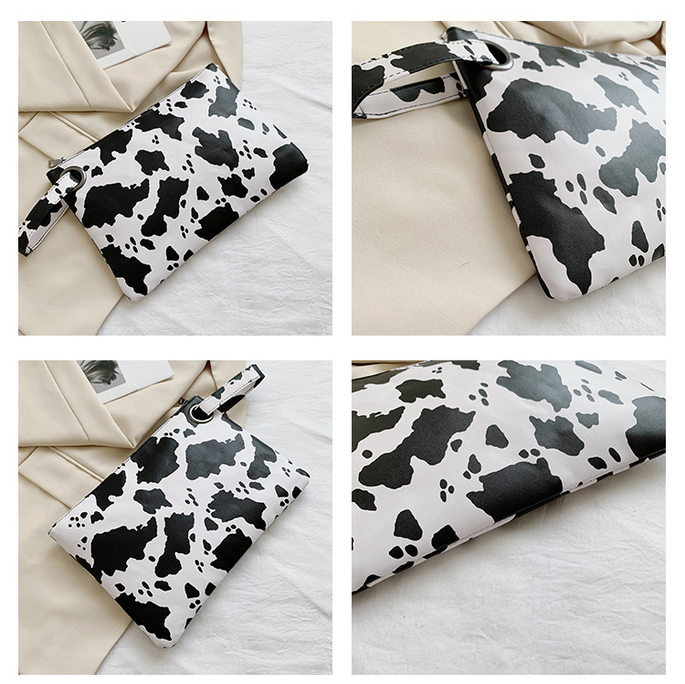 Women's Small Pu Leather Cows Zebra Leopard Vintage Style Classic Style Square Zipper Clutch Bag display picture 20