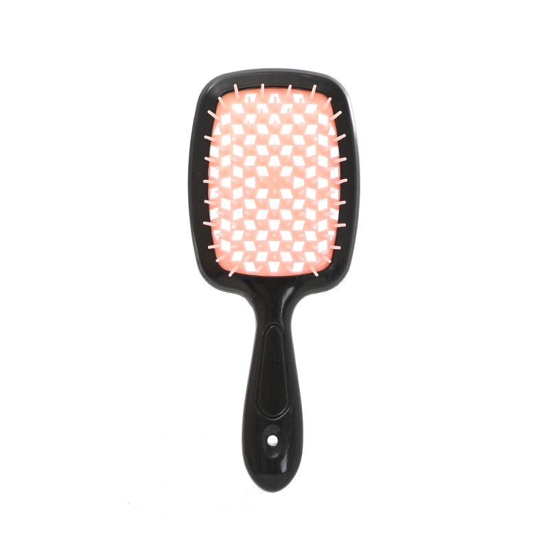 Peine de nido de abeja de malla hueca de venta caliente transfronteriza Peine de masaje Peine de peluquería hexagonal de doble uso húmedo y seco