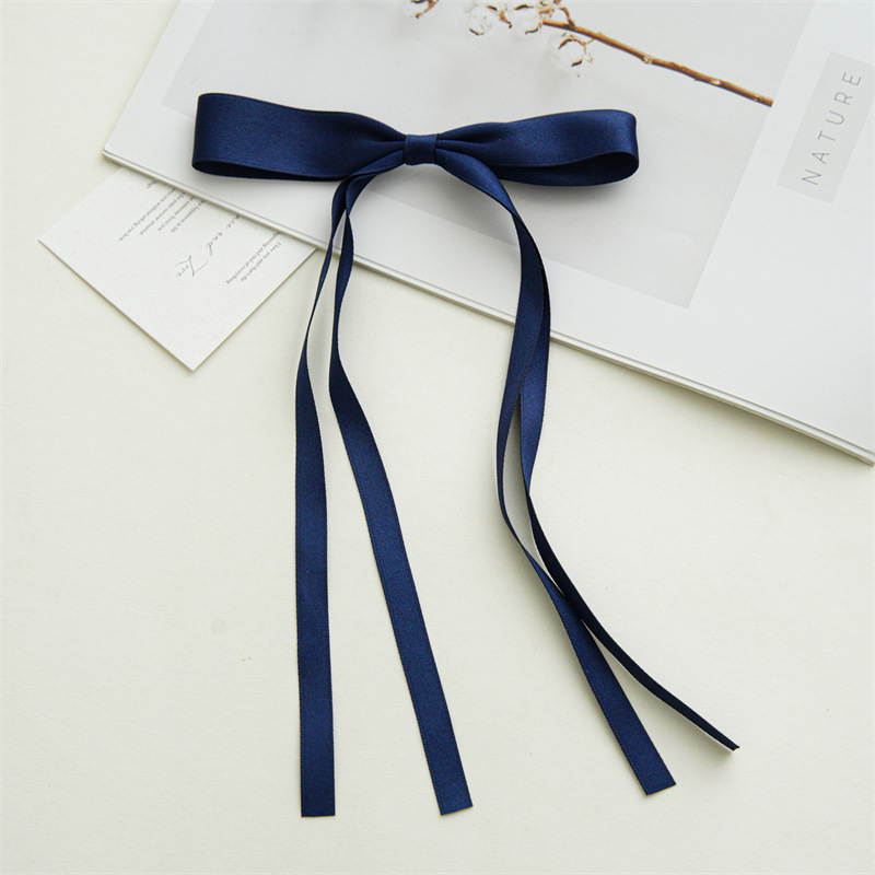 Women's Elegant Simple Style Bow Knot Satin Hair Clip display picture 14