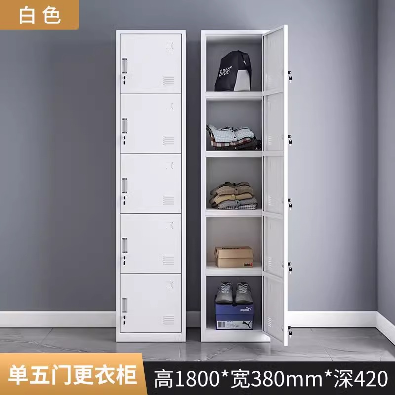 싱글 5 도어 사물함 [흰색]