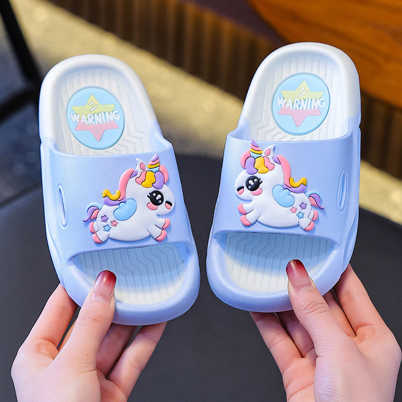 Unicorn Kidsren's Slippers for Girls Bathing Cartoon Summer Non-Slip Slippers Home Indoor Sgs Anti-Slip Certification Unicorn Kidsren's Slippers for Girls Bathing Cartoon Summer Non-Slip Slippers Home Indoor Sgs Anti-Slip Certification