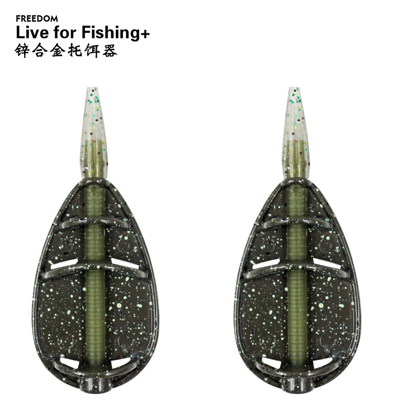 Transfronterizo coolo serie de pesca de estilo europeo titular de la explosión de gancho de aleación de zinc cortador de cebo con cebo feide accesorios