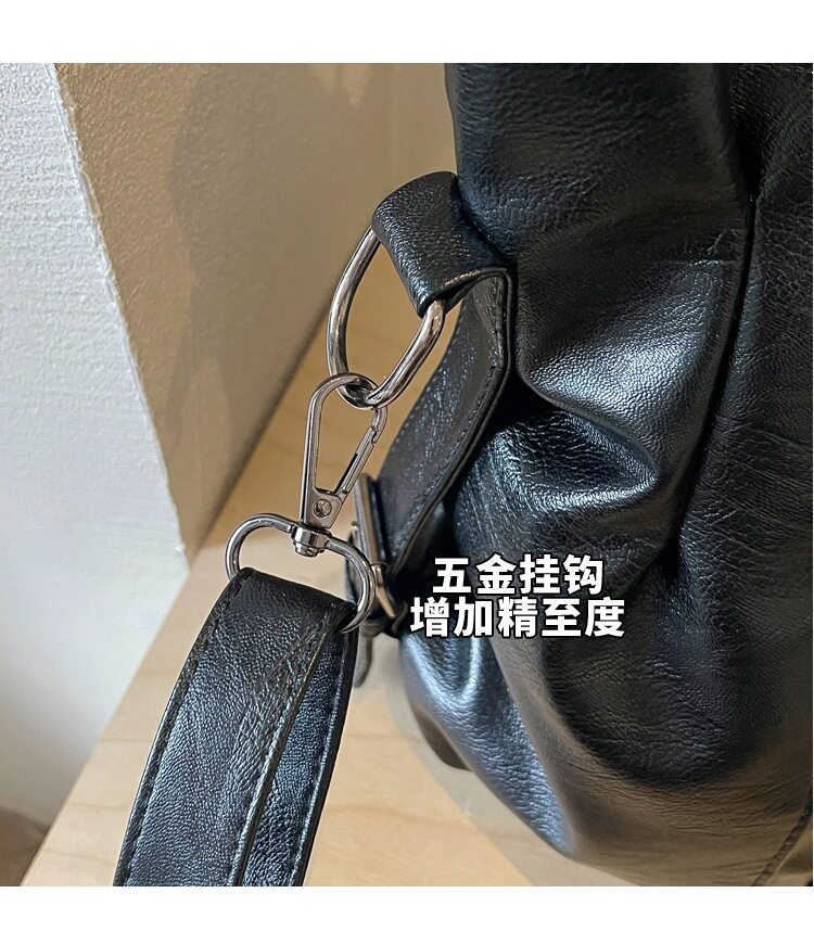 Túi tote nữ cỡ lớn đựng nhiều đồ, túi đeo vai kiêm túi xách tay và đeo chéo, phong cách đơn giản — màu cà phê, màu trắng ngà, đen chi tiết 8