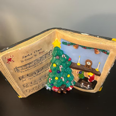 跨境新品VintageChalkwareChristmasDecor圣诞节装饰品圣诞节礼物