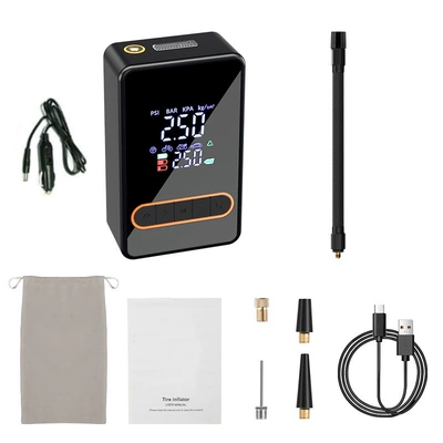 Hava nasosu Car Wireless Digital Display - 329-dual-digital-display-car-mount-wireless-model-power-bank-6000-mah