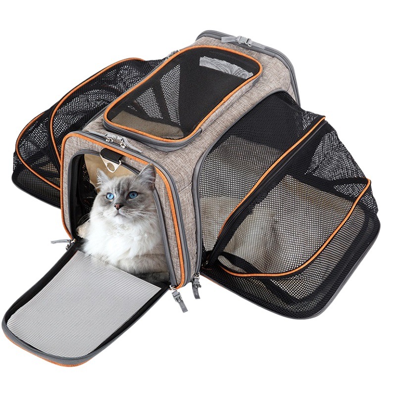 Nuevo producto transfronterizo en stock al por mayor transpirable plegable bolsa de aire para mascotas portátil multifuncional bolsa de perro fuera bolsa de gato