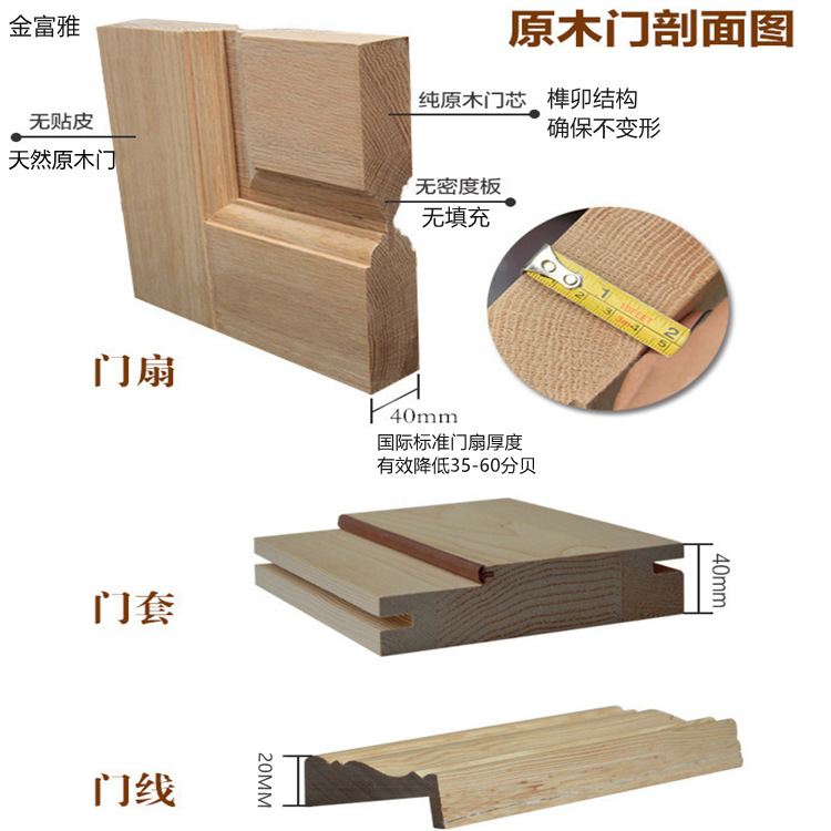 卧室门纯实木门泰国橡木房间门胡桃木原木门沙比利美国红橡实木门-阿里巴巴