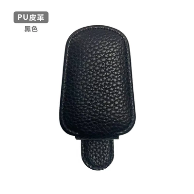 Car Glasses Holder Sunglasses Storage Holder Car Eyes Frame Sun Visor Sunglasses Multifunctional Card Holder Bill Customization (Car Glasses Clip/Bill Clip) - black-pu