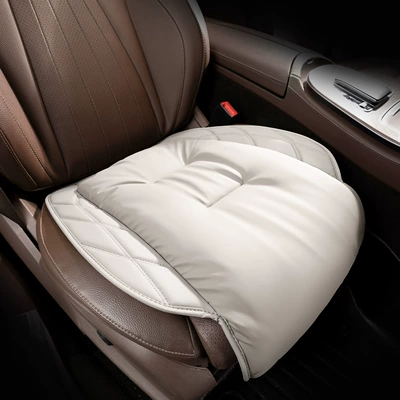 protection, Seat cushion, seat cover - s-model-anti-stain-leather-off-white-front-row-single-seat