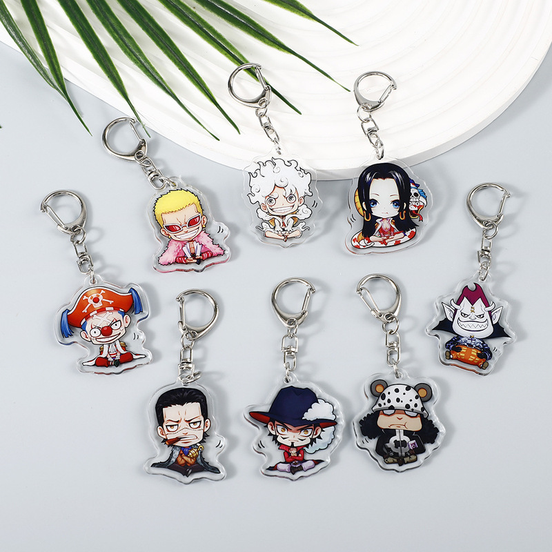 アニメワンピース周辺アクリルキーホルダーワンピース二次元高透明バックパックペンダントジュエリー卸売|undefined