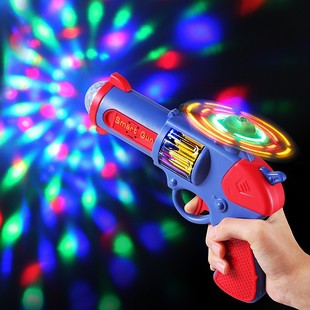 Children's Space Projection Luminous Toy Gun Lights Turn Boys Stall Toys Night Market Park Stall Supply