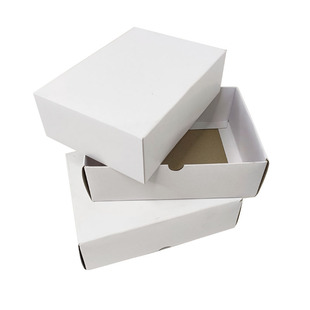 Small White Box with Lid, Paper Box, Cosmetic Packaging Box, DIY Blind Box, Empty Box, Gift Box, Simple Style, Creative Gift Box