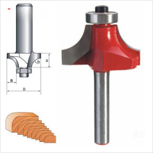 圆角刀轴承木工铣刀数控开槽刀具修边机刀头R倒角刀雕刻机锣粒情
