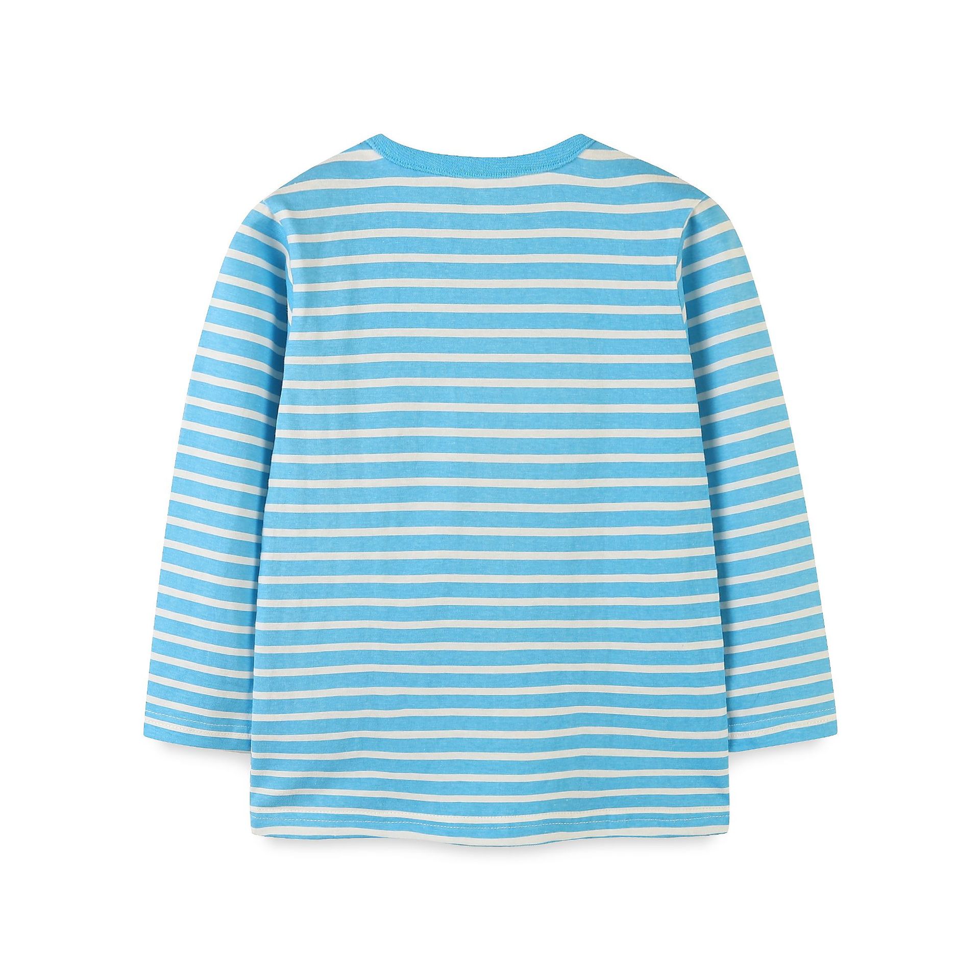 Camiseta de manga larga para niños estilo europeo y americano, nuevo estilo navideño de otoño con estampado de conejo, camiseta básica para niños, venta al por mayor de una sola pieza.