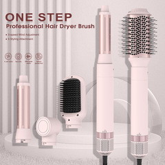 クロスボーダー五合一熱風櫛多機能ヘアドライヤー直髪器ヘアアイロン両用ヘッドブロー