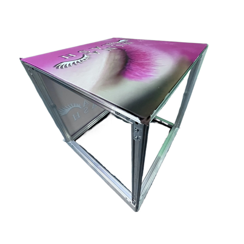 fábrica de shanghai hexahedro pantalla rápida espectáculo cartel de lámpara luminosa cubo marco cartel led lámpara cartel