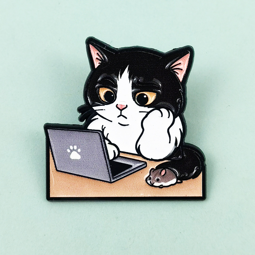 cartoon creative brooch