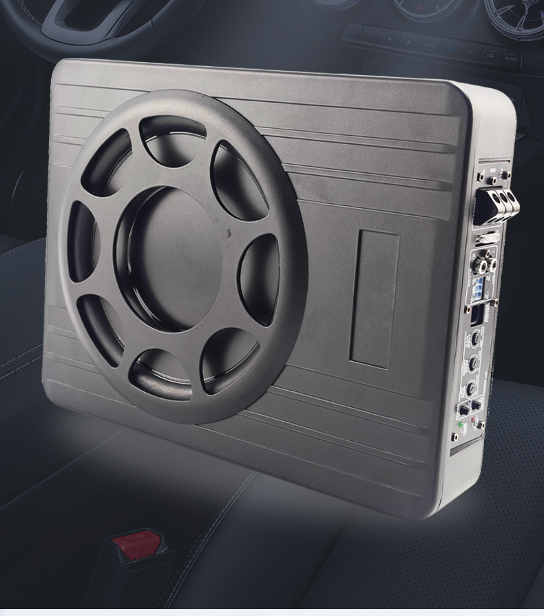 Factory wholesale car audio modified car ultra-thin gun 8 inch 10 inch subwoofer audio seat gun with amplifier