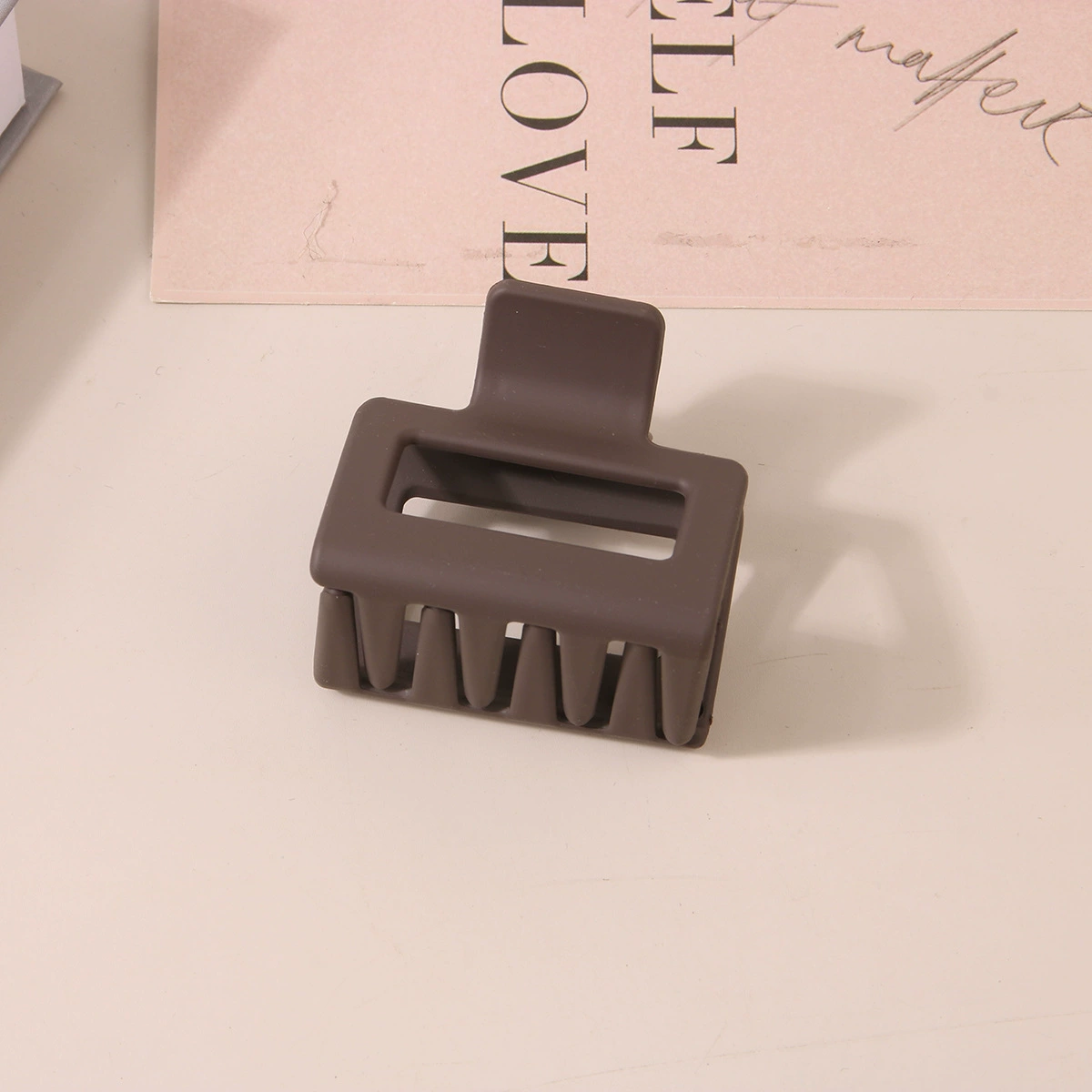 (Cross-border trading), rectangular matte crab pin, big shark, hairgrip, Amazon, simple and elegant design